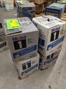lot 77 image: Lot of (4) Cases of Mobil Synthetic LV Automatic Transmission Fluid 1-qt. Bottles