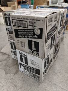 lot 78 image: Lot of (6) Cases of Mobil Synthetic LV Automatic Transmission Fluid 1-qt. Bottles