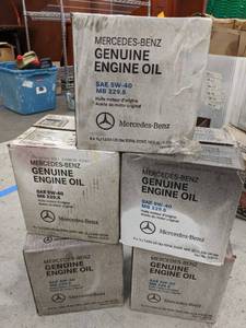 lot 90 image: Lot of (5) Cases of Mercedes-Benz Genuine Motor Oil SAE 5W-40 1-qt. Bottles