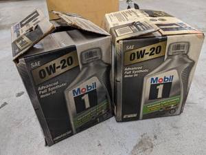 lot 92 image: Lot of (2) Cases of Mobil Advanced Full Synthetic Motor Oil SAE 0W-20 1-qt. Bottles