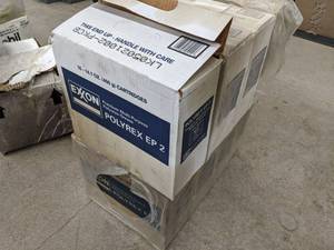 lot 106 image: 7 Cases of Exxon Polyrex EP 2