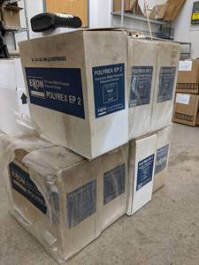 lot 107 image: 7 Cases of Exxon Polyrex EP 2