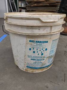 lot 140 image: Lot of (1) Bucket of Aabaco Industries, Inc. Bio-Aabsorb Microbial Bio-Remedial Powder 25-lbs.