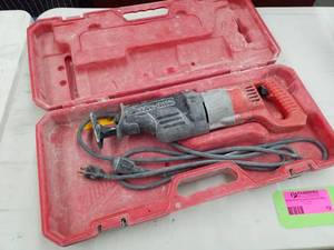 lot 12 image: Milwaukee Heavy Duty Sawzall with Case