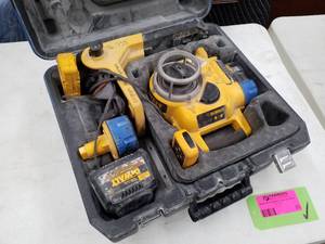 lot 23 image: DeWalt Rotary Laser Level DW077 with Case