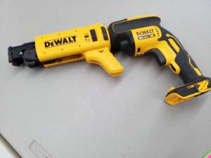 lot 35 image: DeWalt 20VDC Drywall Screwgun DCF620 with Collated Attachment DCF6201