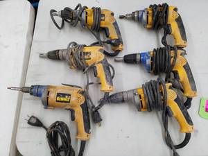 lot 57 image: Lot of (6) DeWalt VSR Drywall Screwdriver DW272