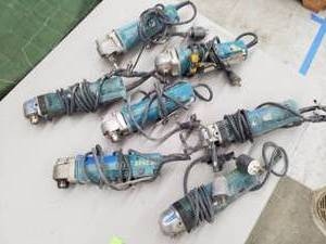 lot 116 image: Lot of (7) Makita Right Angle Drill