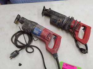 lot 123 image: Lot of (2) Milwaukee Sawzall