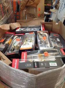 lot 7 image: Gaylord Full of Door Hardware assorted styles and conditions, some in like new condition some missing pcs review pictures