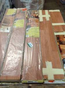 lot 14 image: Lot of 5 TrafficMASTER Gladstone Oak 7 mm Thick x 7-23 in. Wide x 50-45 in. Length Laminate Flooring (24.24 sq. ft.  Case)