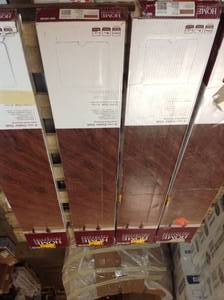 lot 16 image: Lot of 4 Home Decorators Collection Cider Oak 7.5 in. L x 47.6 in. W Luxury Vinyl Plank Flooring (24.74 sq. ft.  case)