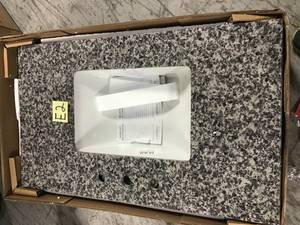 lot 52 image: 37 in. W x 22 in. D Granite Vanity Top in Sircolo with White Single Trough Basin by  Pegasus not used