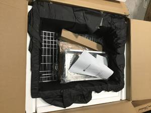 lot 50 image: Glacier Bay All-in-One Drop-In Stainless Steel 27 in. 4-Hole Single Bowl Kitchen Workstation Sink with Accessories Kit not used