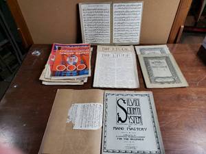 lot 26 image: Vintage Piano Sheet Music and Instruction