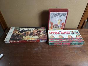 lot 54 image: Classic Board Games, Stratego, Twixt, Little Chief