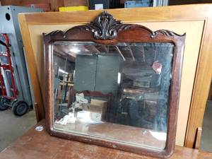 lot 56 image: Heavy Older Mirror
