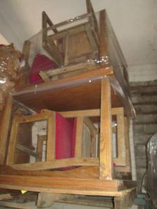 lot 21 image: 2 tables with 6 chairs...