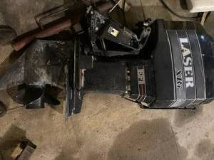 lot 19 image: Laser Xri EFI Outboard motor, runs...