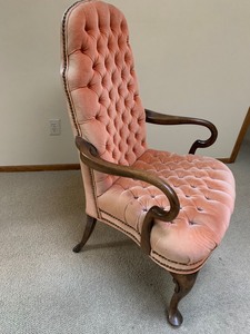 Upholstered Tufted Arm Chair