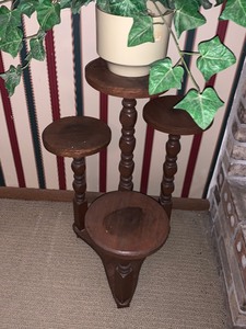 Multi-Tiered Wood Plant Stand