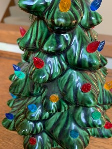 Small Vintage Ceramic Christmas Tree