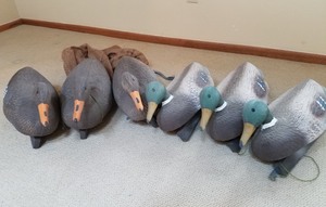 Lot of Six Decoys with Mesh Bag