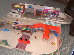 Lot of Hot WheelsMatchbox Misc Toy Cars and Fold Up Hot Wheels Race Track
