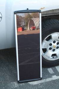 lot 8 image: Amorphous Solar Panel 20 Watts  15.6 Volts  1300 m A