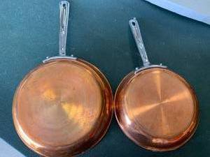 Cuisinart 8 & 12 Copper Bottom Skillets