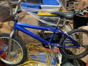 Blue Painted BMX Bike