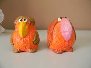lot 4 image: VINTAGE GOOGLE BIRDS SALT & PEPPER SHAKERS MADE IN JAPAN - NICE, VERY COOL - SEE PICTURES