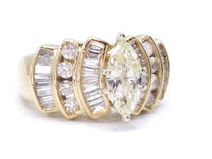 Large 3 Carat Diamond Estate Ring in 14k Gold - $12,500 VIDEO