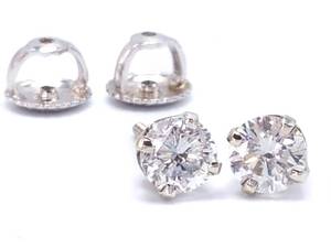 Dazzling .90 Carat Screwback Stud Earrings in 14k White Gold - $2275