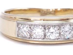 Gents .75 Carat Diamond Estate Band in 14k Yellow Gold - $2250