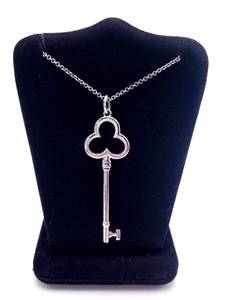 Tiffany &amp Co Sterling Silver Skeleton Key Necklace - $350