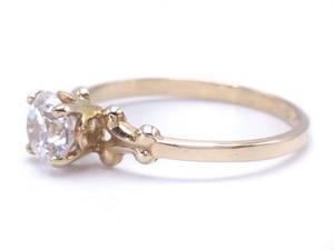 Art Nouvaeu Styled Estate Ring in 14k Yellow Gold