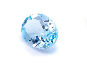 2.27 Carat Oval Sky Blue Topaz Gemstone