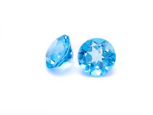 Pair of 2.11 Carat Sky Blue Topaz Gemstones