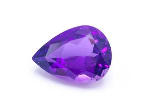 Large 10.34 Carat Pear Shaped Amethyst