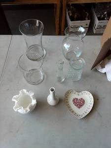 lot 46 image: Glass Vases & More