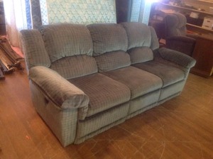 lot 14 image: Sofa With Recliners On Each End