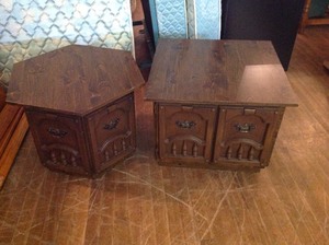 lot 43 image: Matching Endtables