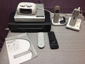 lot 56 image: DVD Player, VCR & Phones