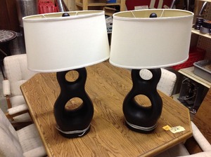 lot 105 image: Matching Lamps