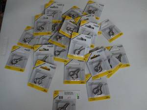 lot 2 image: National Hardware 2-Pack Stainless steel Screw Eyes Hook N197178 (Qty 27)-Not used