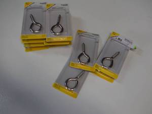 lot 3 image: National Hardware Stainless steel Screw Eyes Hook N197145 (Qty 12)-Not used