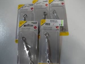 lot 11 image: National Hardware 316 x 5-12 AluminumSteel Eye And Eye Turnbuckle N422573 (Qty 5)-Not used