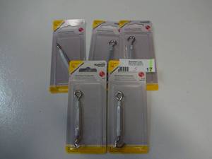 lot 17 image: National Hardware 316 x 5-12 AluminumSteel Hook And Eye Turnbuckle N422577 (Qty 5)-Not used