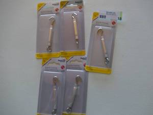 lot 18 image: National Hardware 316 x 5-12 AluminumSteel Hook And Eye Turnbuckle N422577 (Qty 5)-Not used